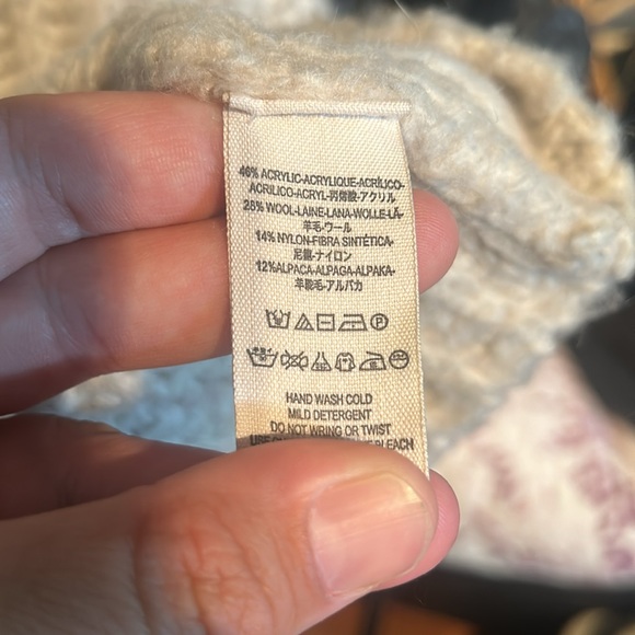 Free People wool blend cowl neck sweater - Picture 5 of 5